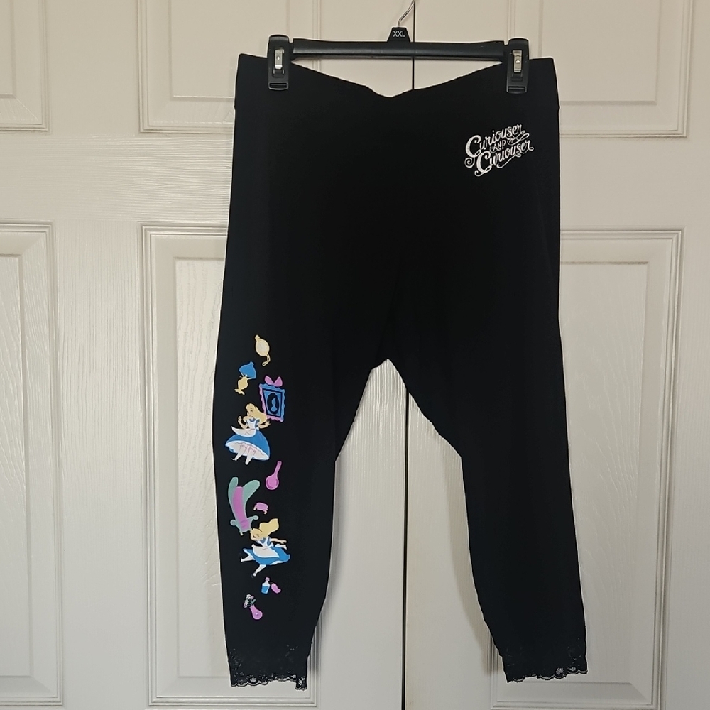Torrid Black and Blue Cartoon Leggings